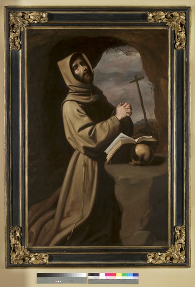 Der heilige Franziskus im Gebet in einer Grotte von Francisco de Zurbaran